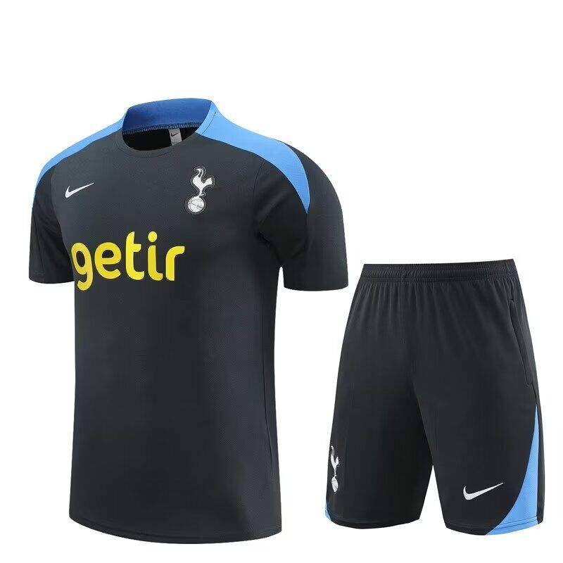 AAA Quality Tottenham 24/25 Black/Blue Training Kit Jerseys